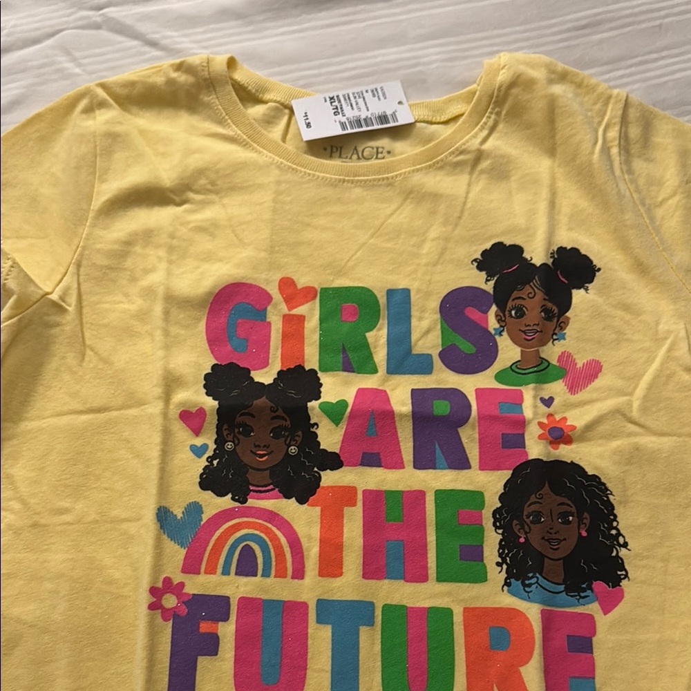 The Children's Place Yellow Short Sleeve Tee with Vibrant Graphics